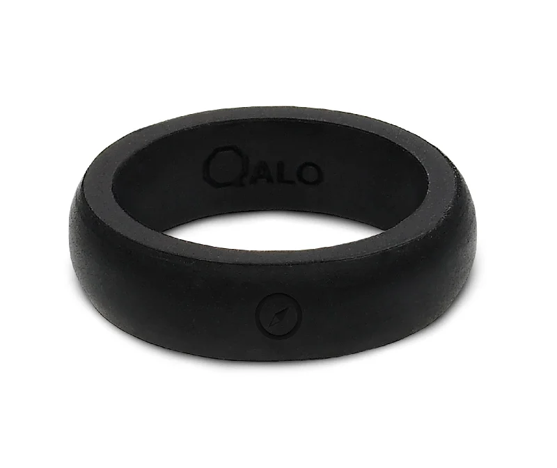 Fashion Rings for Teens-Women's Outdoors Black Silicone Ring