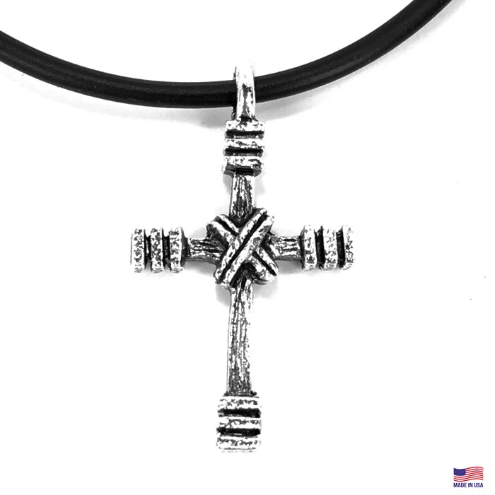 Simple Heart Necklaces-Rugged Cross Necklace