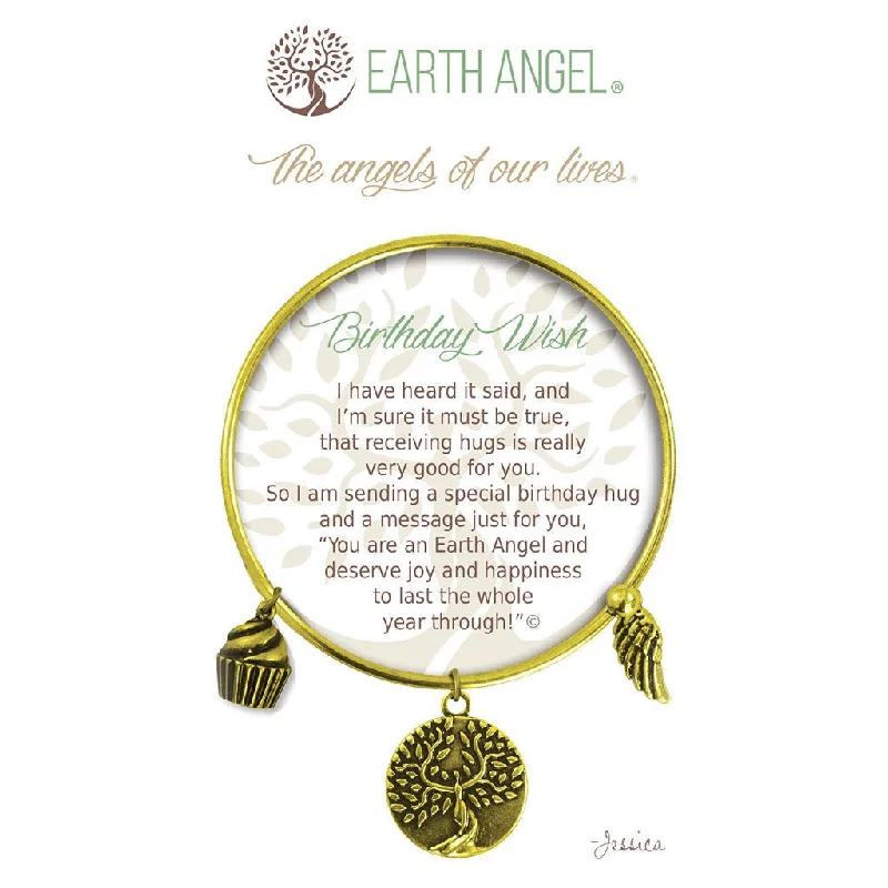 Simple Beaded Bracelets-Earth Angel : Birthday Wishes Bracelet in Brass