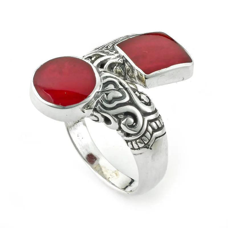 Customized Gold Rings-Taoyi Ring- Coral