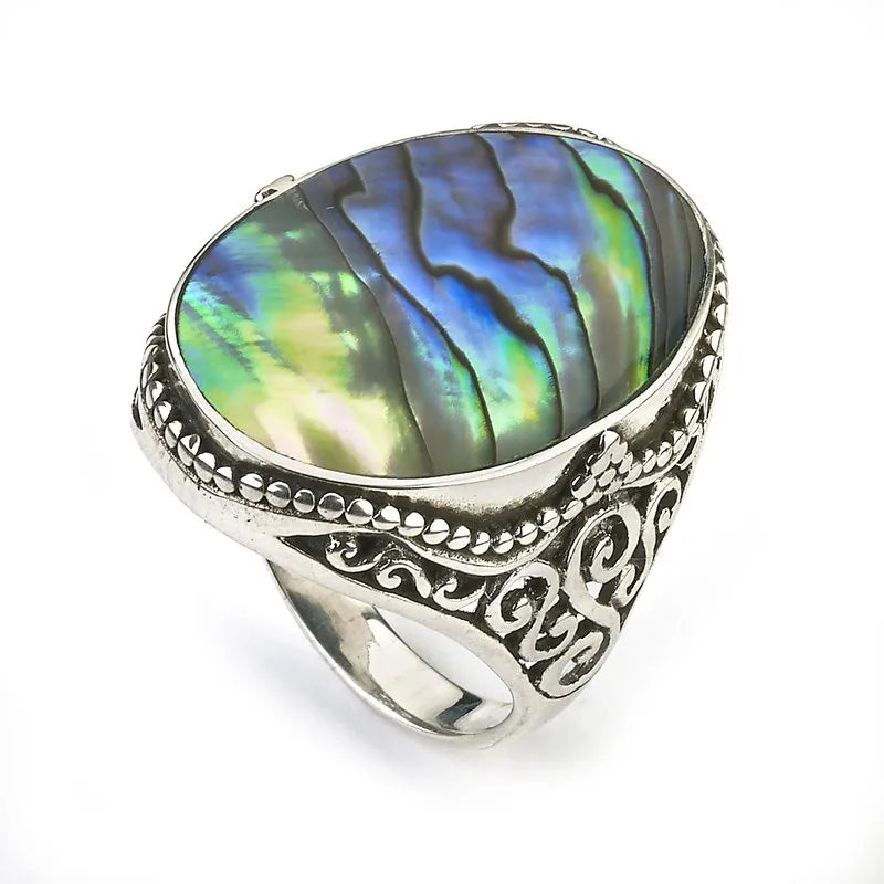 Customizable Rings for Gifts-Heiress Ring- Paua