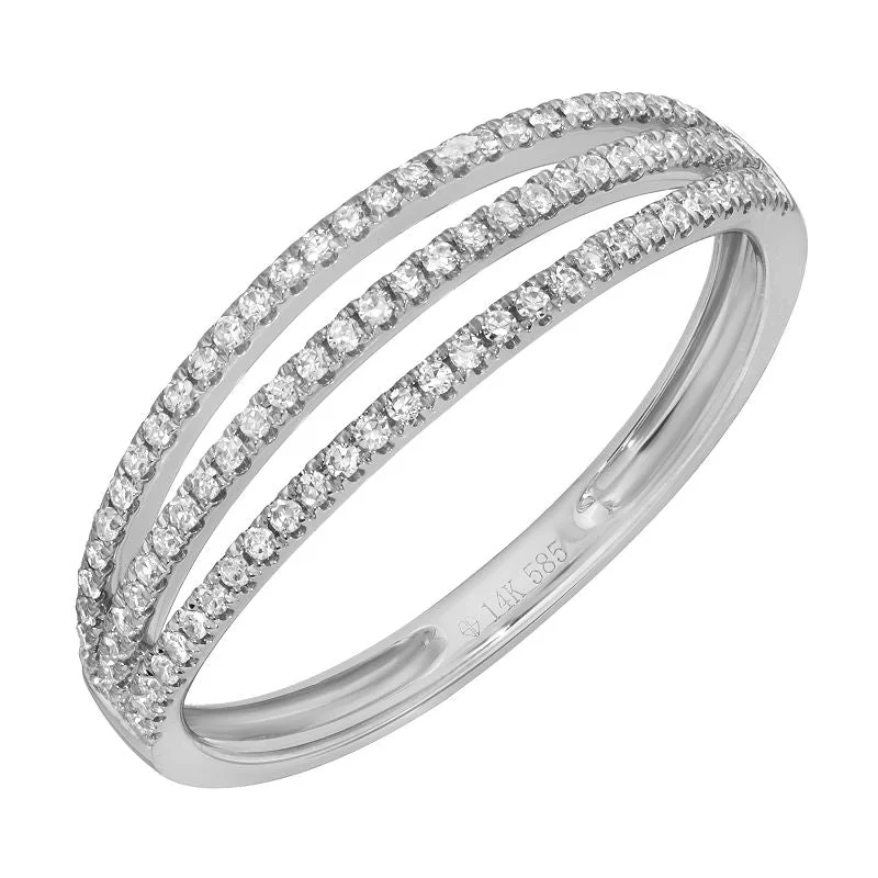 Simple Engagement Rings-White Gold Brilliance Diamond Ring