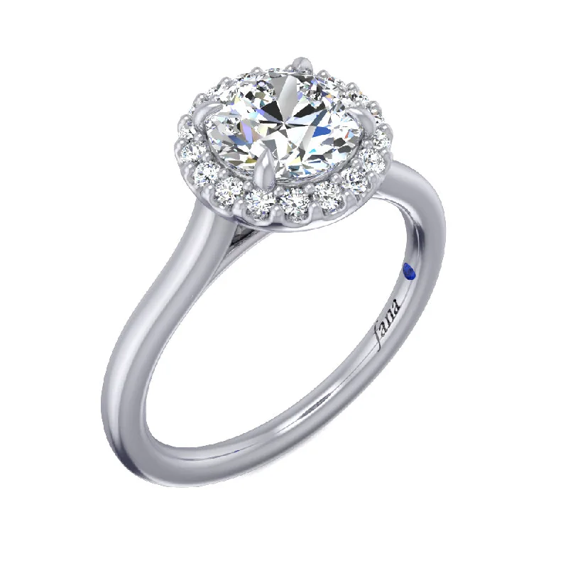 Designer Diamond Rings-Fana Classic Halo Only Engagement Ring