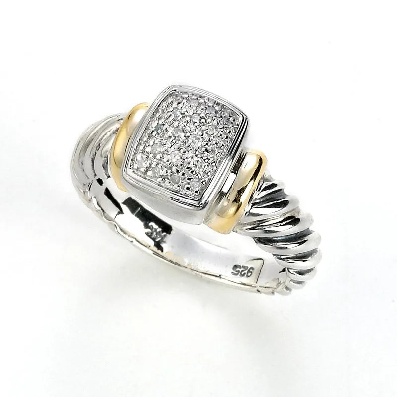 Large Statement Diamond Rings-Susut Ring