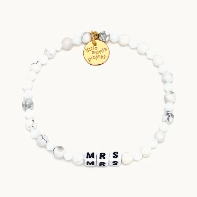 Silver Plated Bracelets-Little Words Project : Mrs Bracelet - S/M