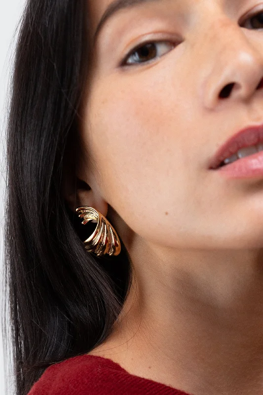 Designer Earrings Online-WING SHAPED EARRING