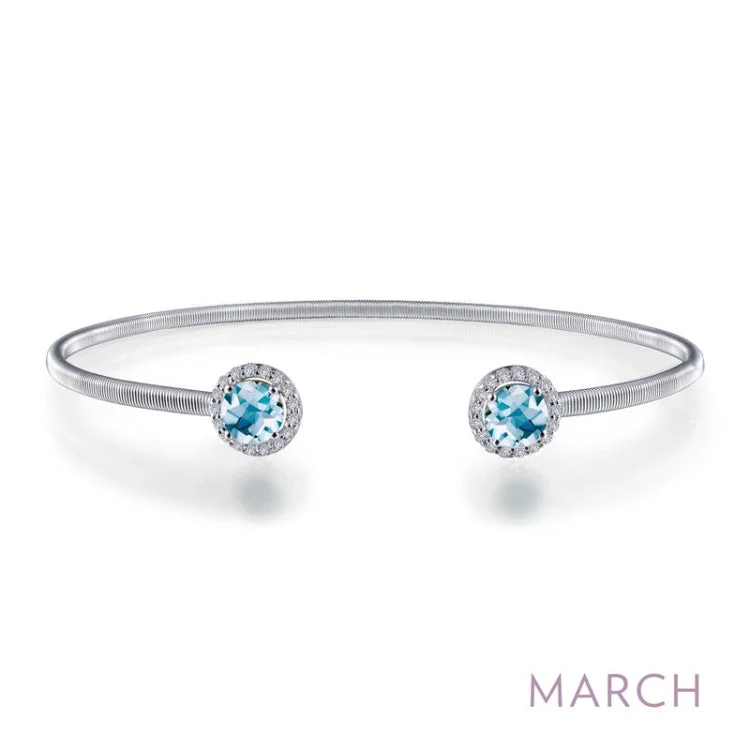 Classic Diamond Bracelets-March Birthstone Bracelet