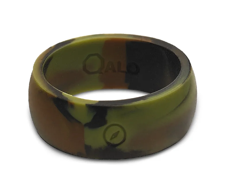 Handcrafted Promise Rings-Men's Outdoors Camo Silicone Ring