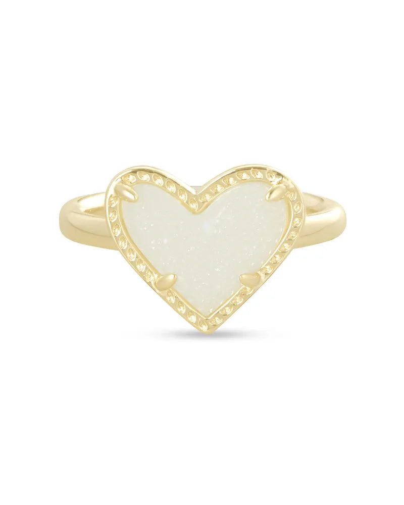 Stylish Couple Rings-Ari Heart Band Ring