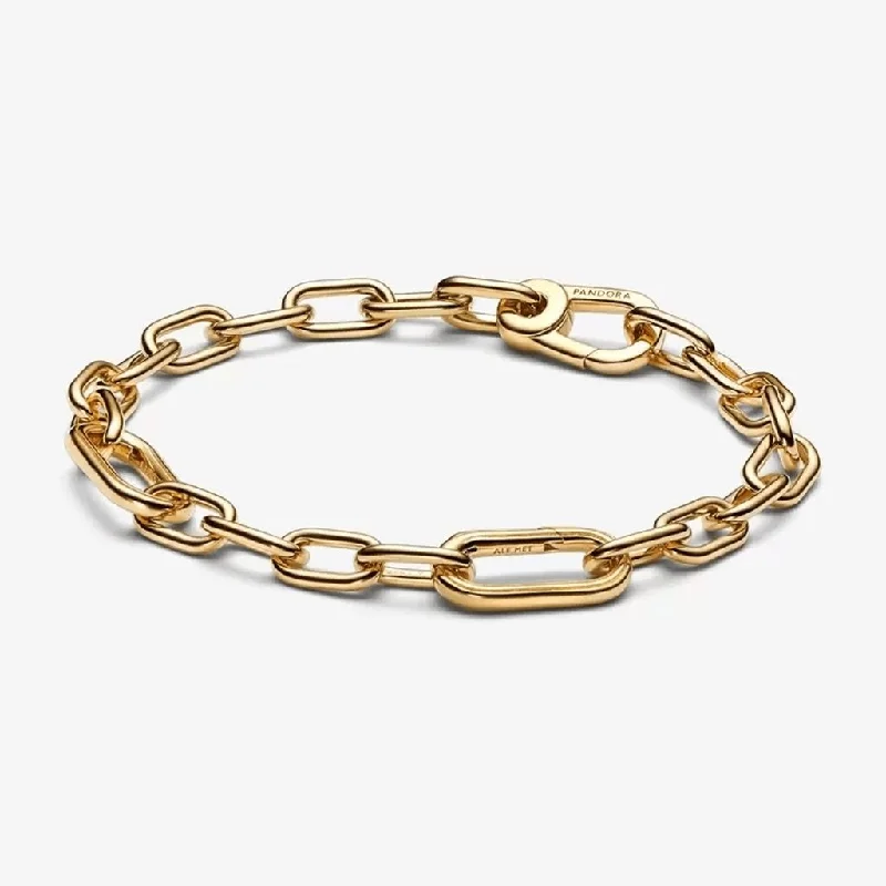 Elegant Gemstone Cuff Bracelets-PANDORA : Pandora ME Link Chain Bracelet - Gold Plated