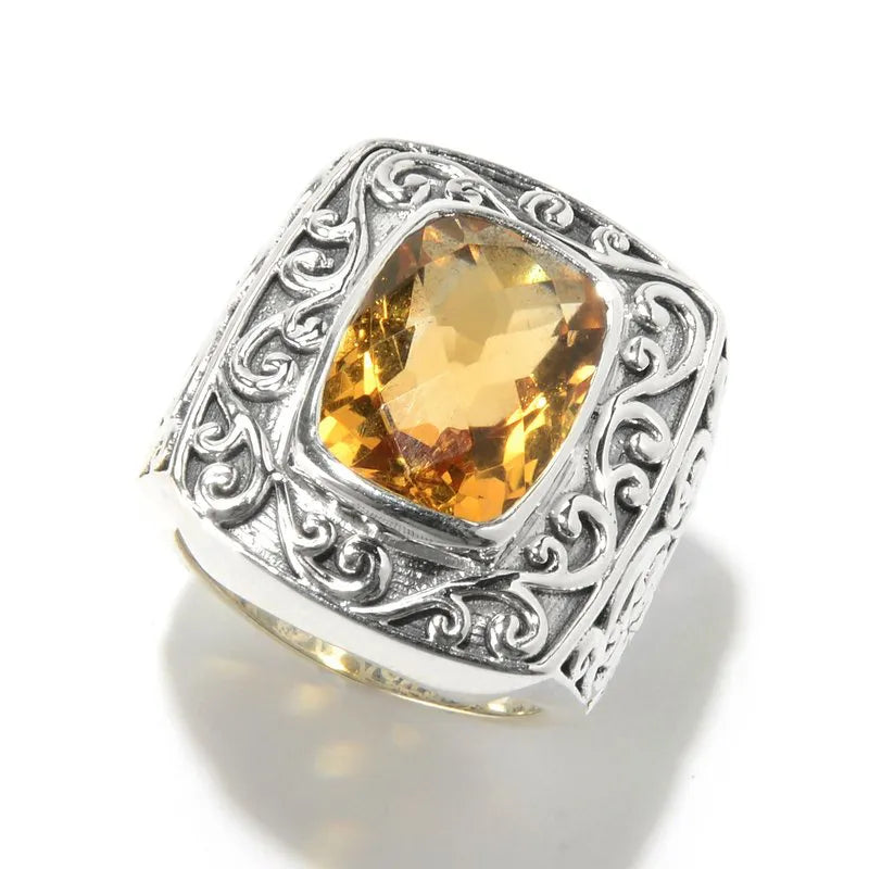 Vintage Engagement Rings-Chloe Ring- Citrine