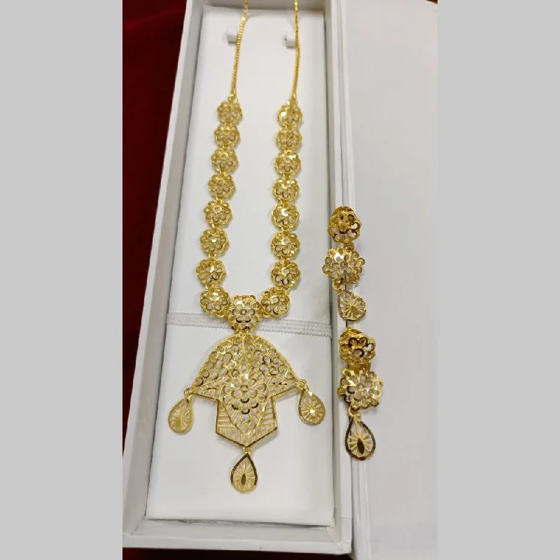 Gold Chain Necklaces for Women-Pari Art Jewellery Forming Necklace Set