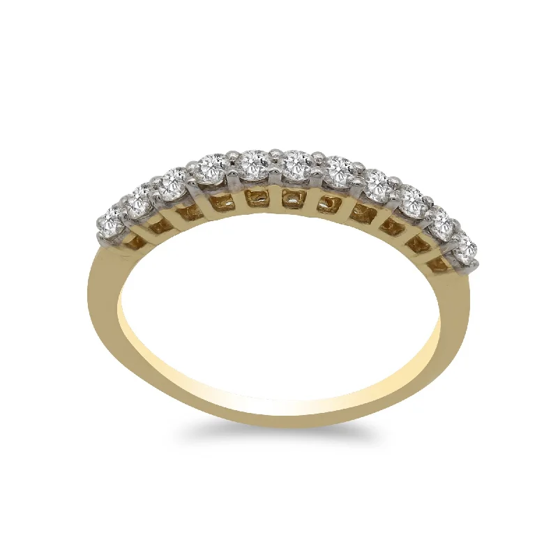 Men's Vintage Wedding Bands-14K Gold Diamond Ring