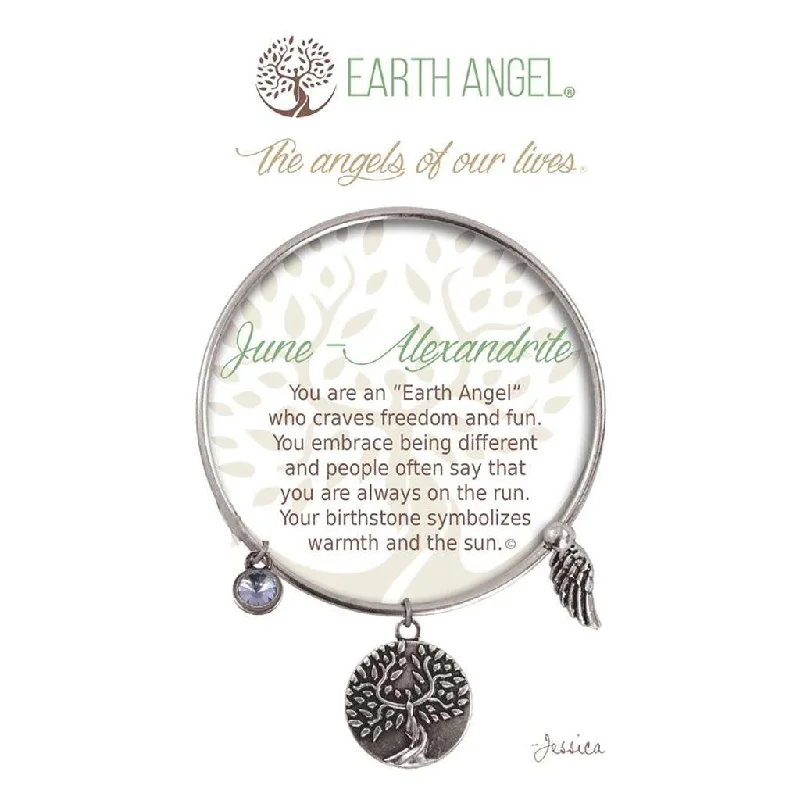 Classic Chain Bracelets-Earth Angel : June - Alexandrite Bracelet in Silver