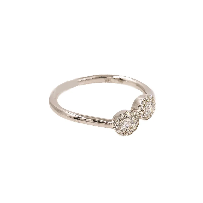 Silver Stackable Rings-14K Gold Diamond Ring