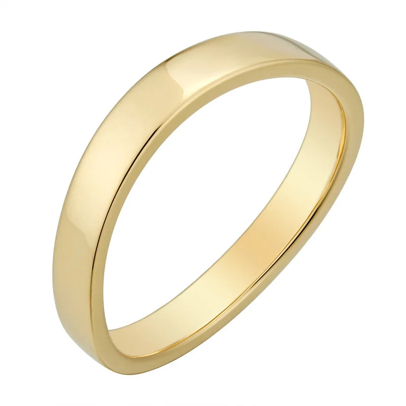 Designer Silver Rings-Solid Gold Wavy Ring