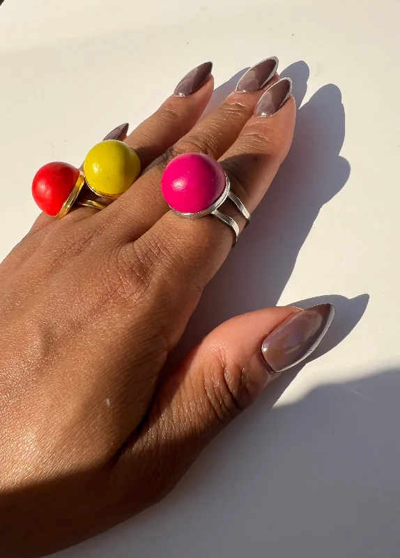 Bold Statement Rings-Bubble Ring Stack Set