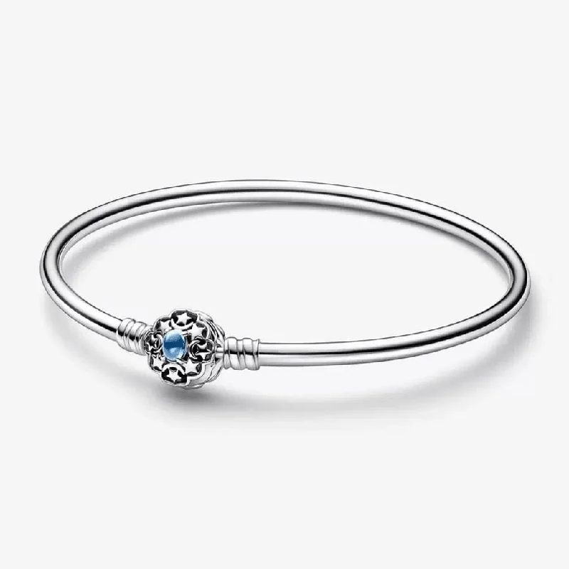 Engraved Cuff Bracelets-PANDORA : Pandora Moments Disney Aladdin Princess Jasmine Bangle