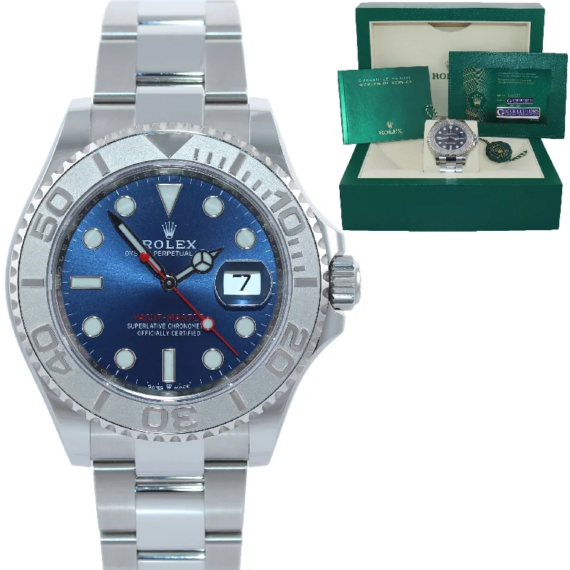 High-Tech Smart Watches for Women-2021 NEW PAPERS Rolex Yacht-Master 126622 Steel Platinum 40mm Blue Watch Box