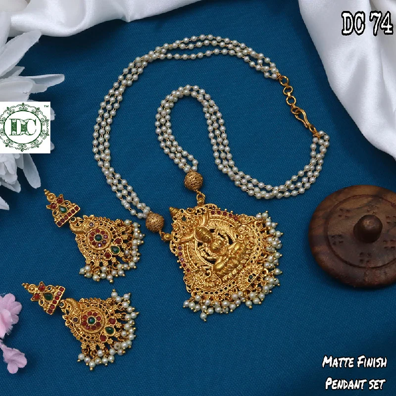 Modern Gold Necklaces-Diksha Collection Gold Plated Necklace Set