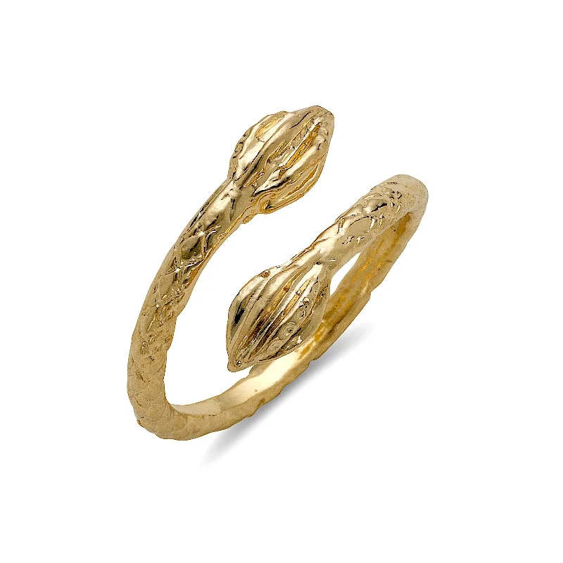 Silver Infinity Rings-Better Jewelry Cocoa Pod 10K Yellow Gold West Indian Ring (MADE IN USA)