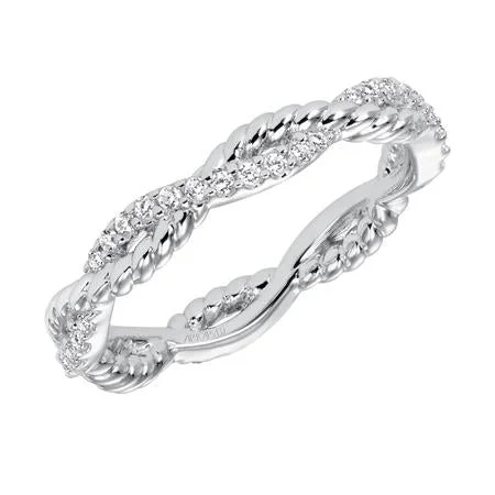 Elegant Wedding Rings-ArtCarved 33-V15A-L Wedding Band