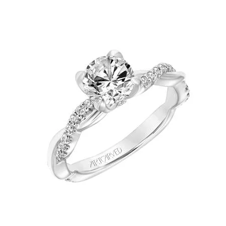 Vintage Engagement Rings-ArtCarved "Daffodil" Engagement Ring