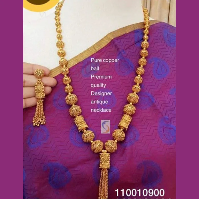 Gold Chain Necklaces for Women-Sai Fashion Gold Plated Long Necklace Set