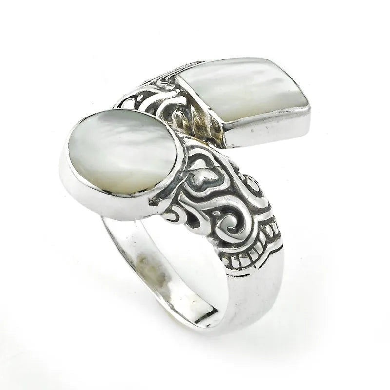 Large Cocktail Rings-Taoyi Ring- Mother Of Pearl