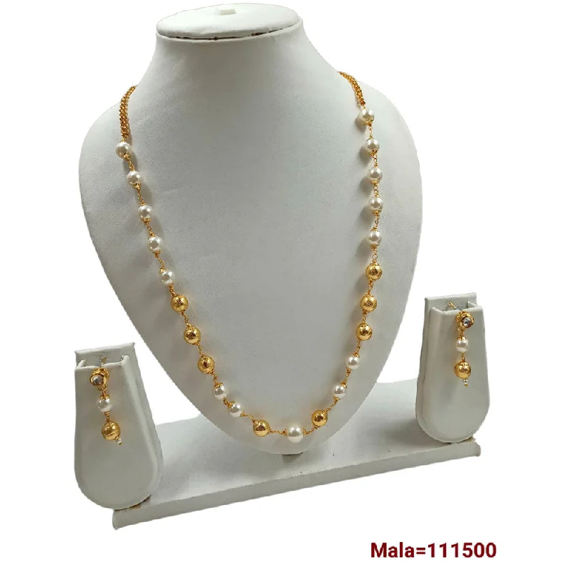 Classic Choker Necklaces-Padmawati Bangles Gold Plated Beads Necklace Set