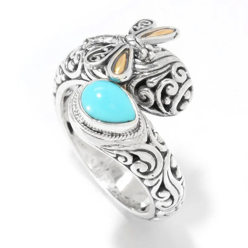 Personalized Wedding Rings-Bayapa Ring- Turquoise