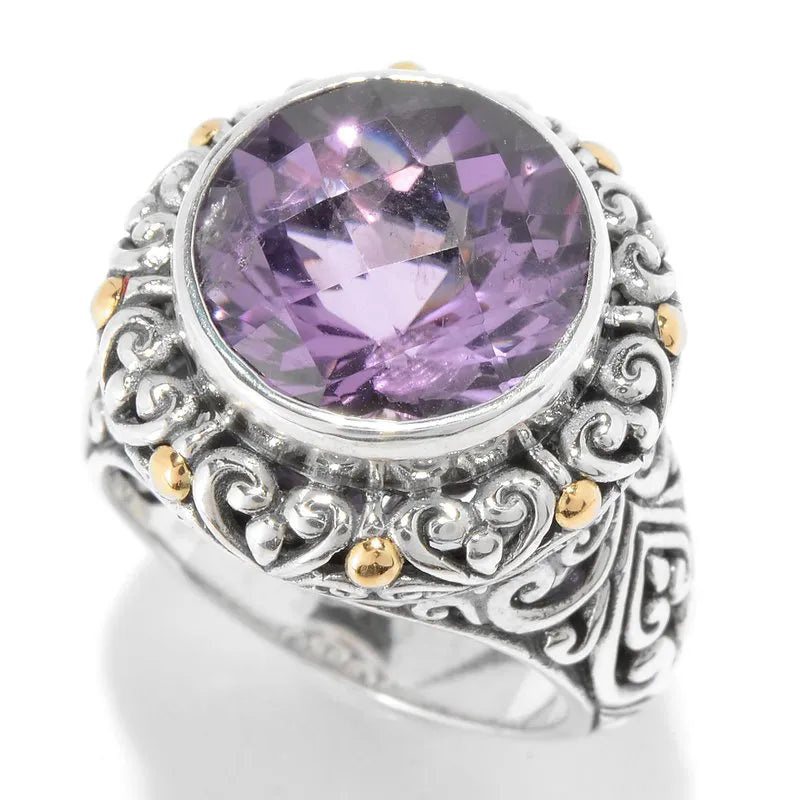 Vintage Diamond Rings-Lorelei Ring- Amethyst