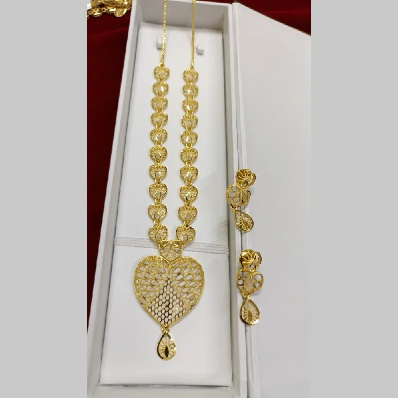 Classic Gold Necklaces-Pari Art Jewellery Forming Necklace Set