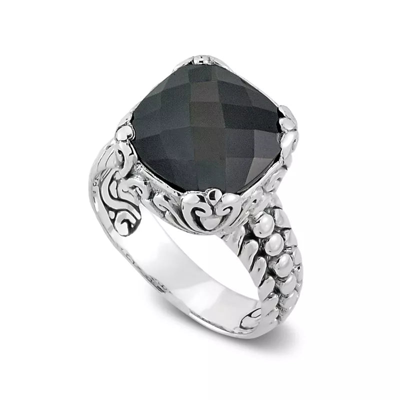 Natural Stone Rings-Lider Ring- Onyx