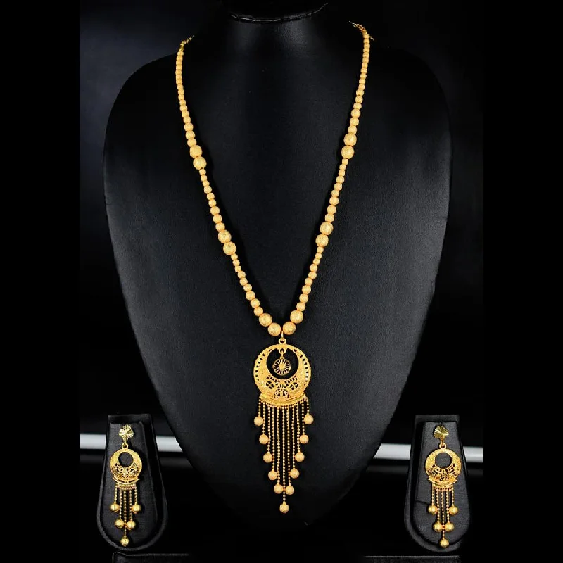 Multi-Layered Gold Necklaces-Mahavir Forming Gold Necklace Set - KP SK 20 SET