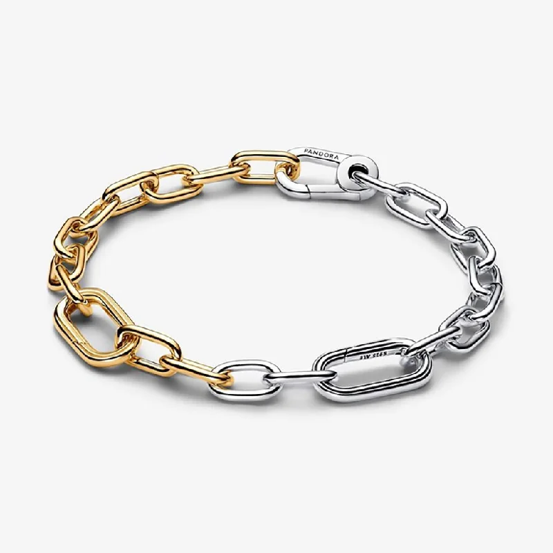 Birthstone Bracelets for Women-PANDORA : Pandora ME Link Chain Bracelet in Two-Tone