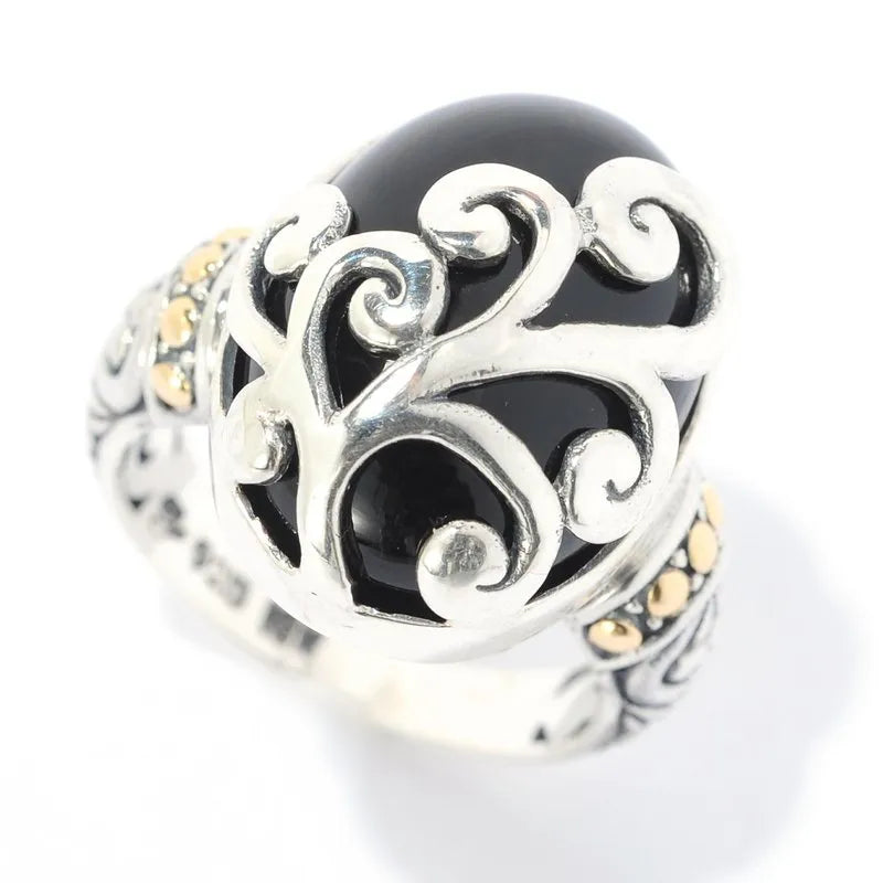 Elegant Gemstone Wedding Rings-Silver Fern Ring