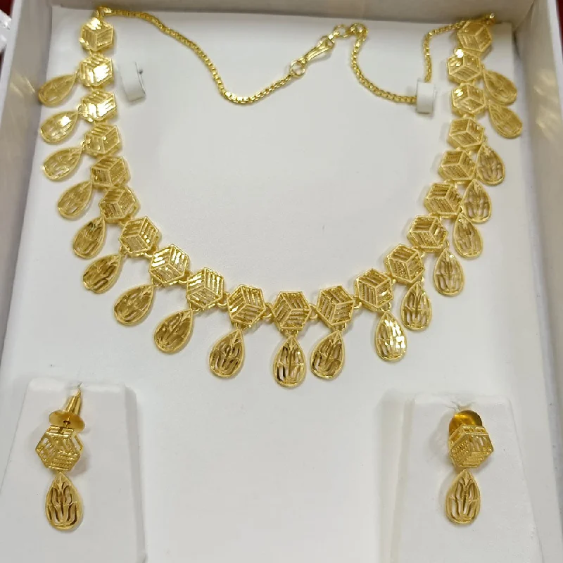 Unique Necklace Designs-Pari Art Jewellery Forming Necklace Set