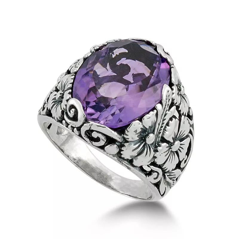 Luxury Gold Rings-Empung Ring- Amethyst