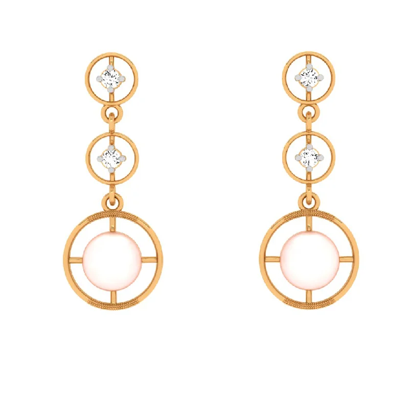 Multi-Layered Earrings-18KT Gold And Diamond Earrings For Every Festive Occasion.