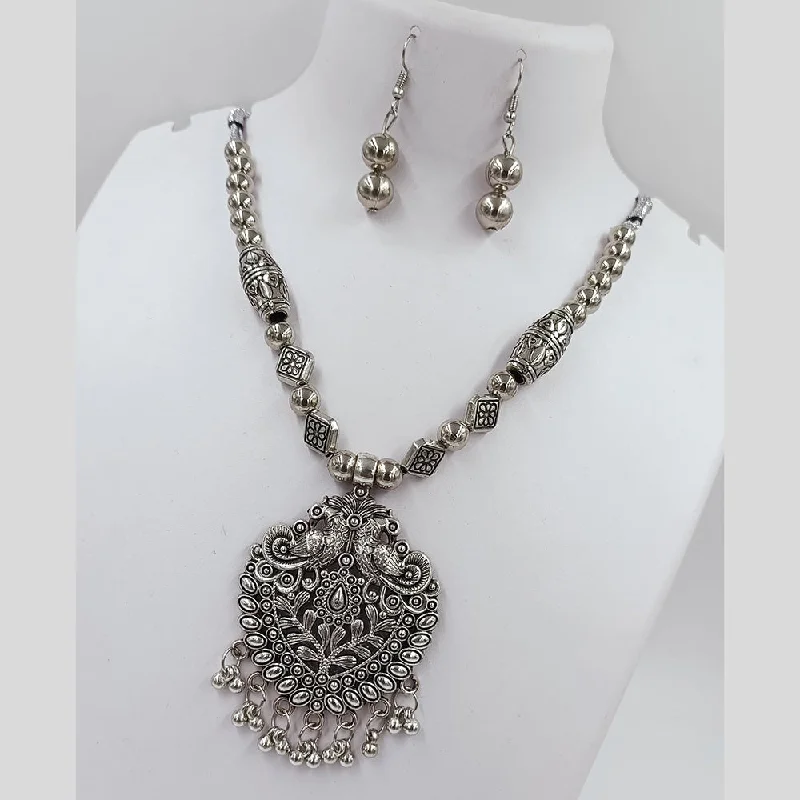 Minimalist Necklaces for Women-Kavita Art Oxidised Plated Necklace Set