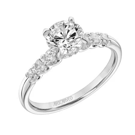 Luxury Diamond Rings-ArtCarved "Erica" Engagement Ring